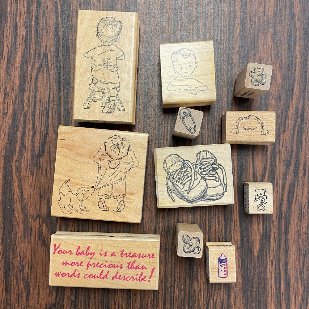 LIttle Boy and Baby Stamps